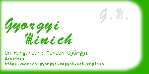 gyorgyi minich business card